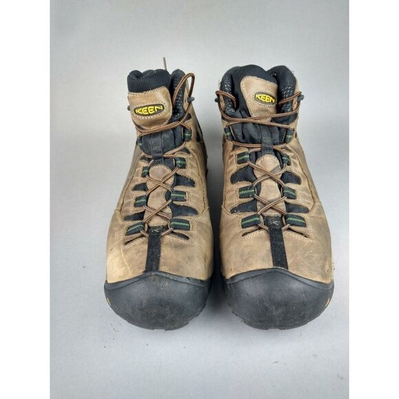 Keen Targhee II Mid ATSM F2413-11 EH Waterproof Brown Leather Work Boots Mens 13 - Picture 2 of 11